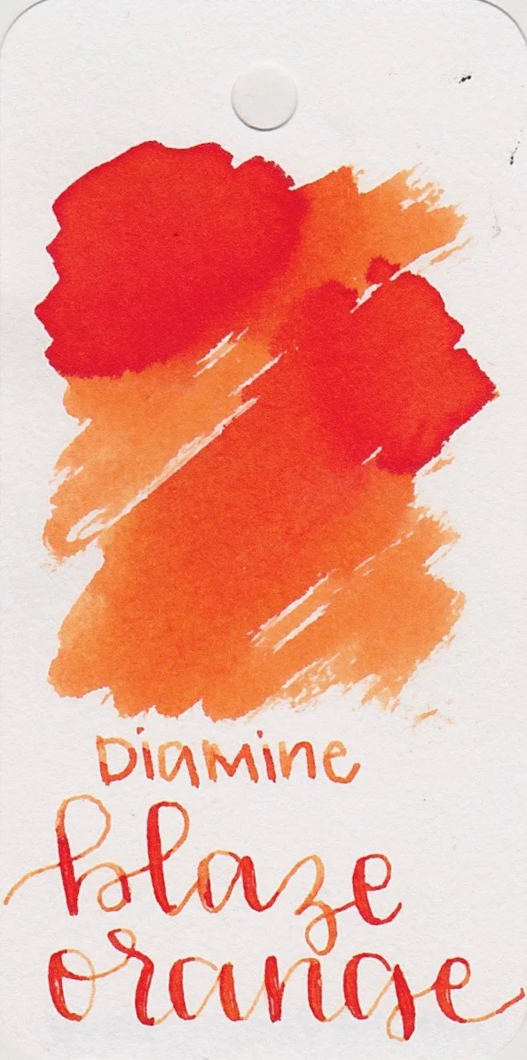 Ink Review #102: Diamine Blaze Orange — Mountain of Ink